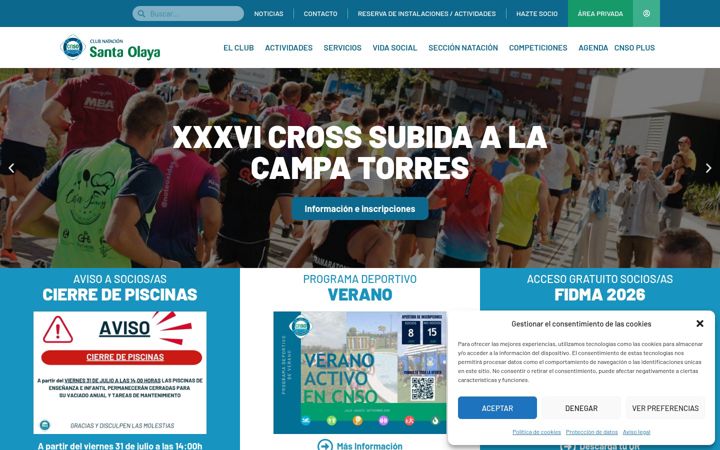 Screenshot of cnsantaolaya.org