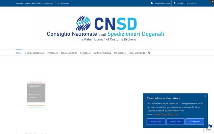 Skærmbillede af cnsd.it
