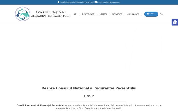 Screenshot of cnsp.org.ro