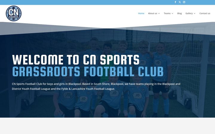 Screenshot of cnsports.co.uk