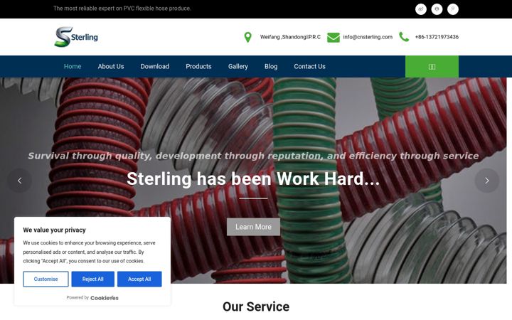 Screenshot of cnsterling.com