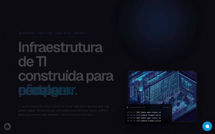 Ekraanipilt saidist cnsupport.com.br