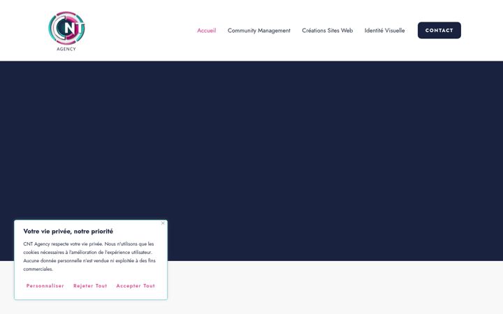 Screenshot of cnt-agency.fr