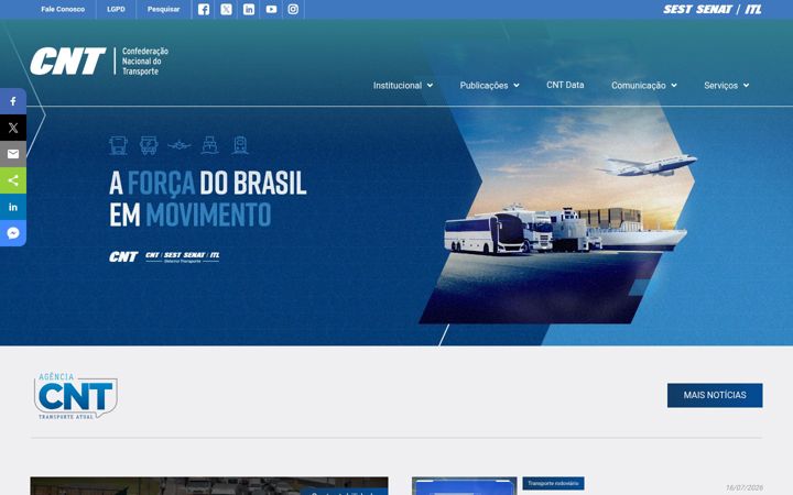 Snimka zaslona za cnt.org.br