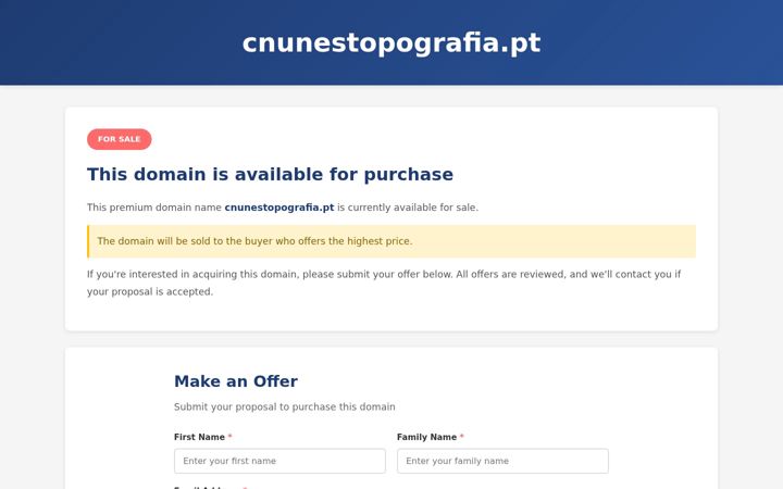 Screenshot of cnunestopografia.pt