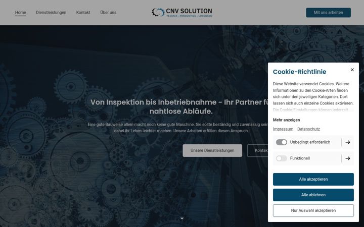 Screenshot of cnvsolution.de