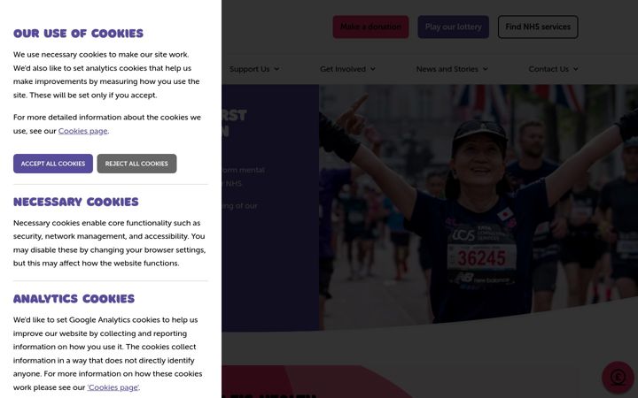 Screenshot of cnwlnhshealthcharity.org.uk