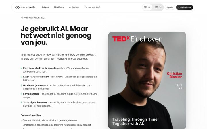 Zrzut ekranu co-creatie.ai