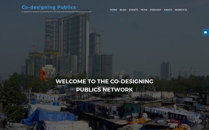 Screenshot of co-designingpublics.org
