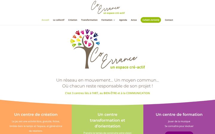 Screenshot of co-errance.fr