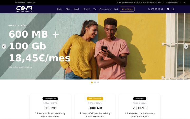 Screenshot of co-fi.es