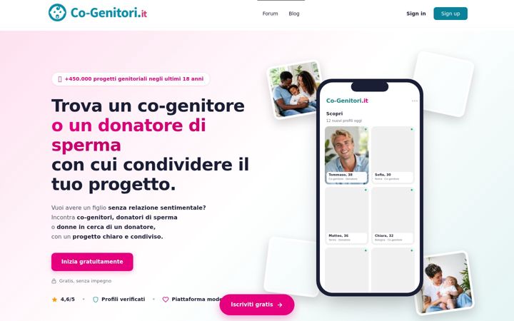 Screenshot of co-genitori.it
