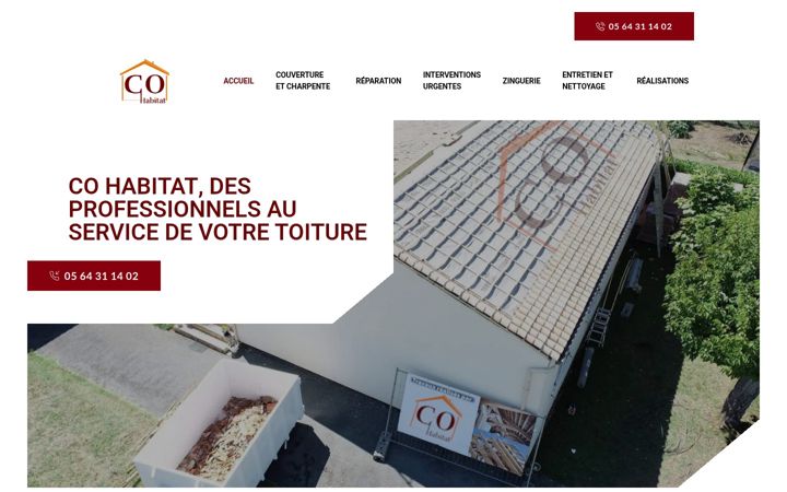 Screenshot of co-habitat.fr