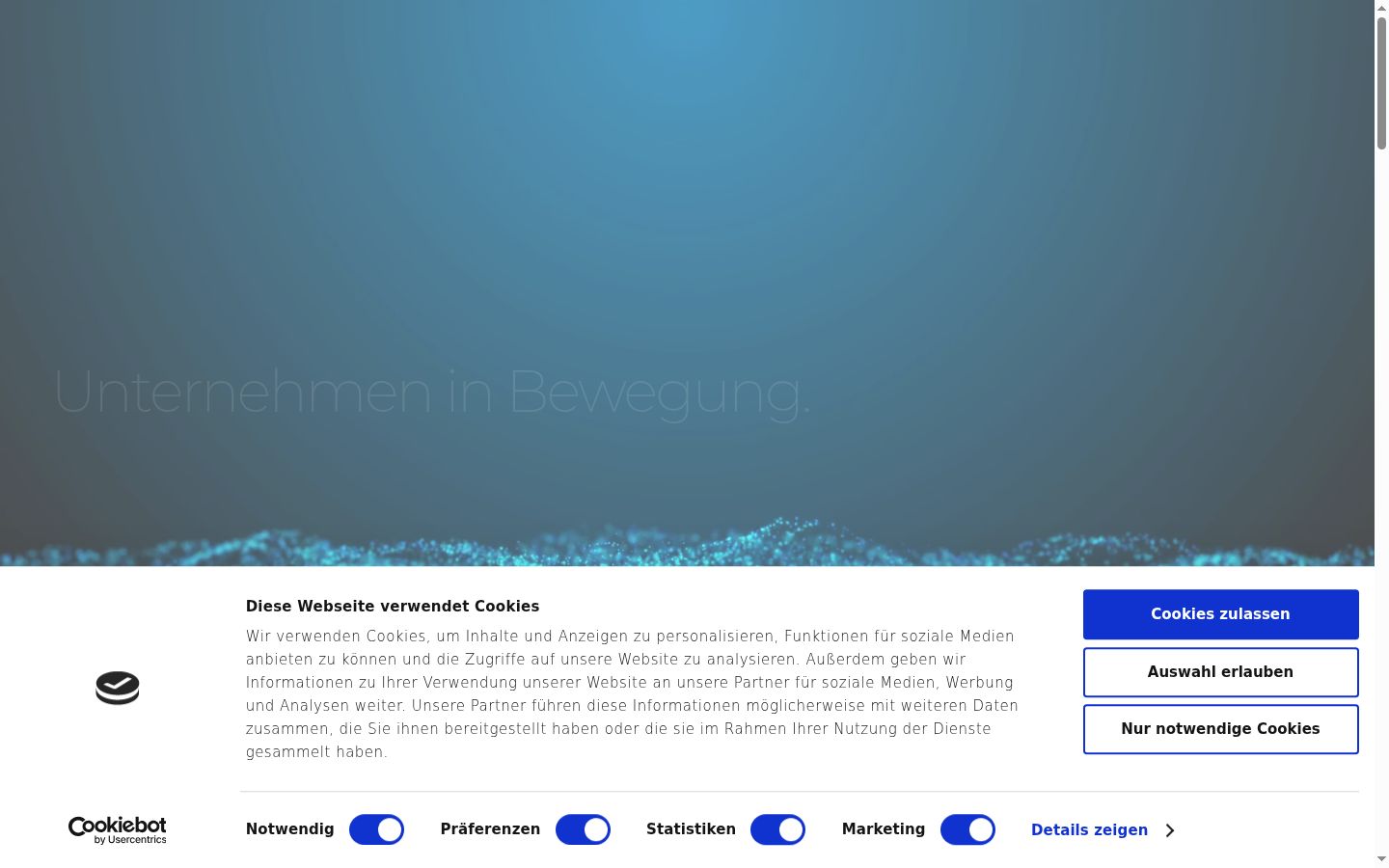 Screenshot tal-banner tal-kunsens muri qabel kwalunkwe interazzjoni