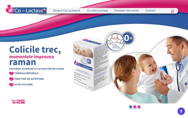 Capture d'écran de co-lactase.ro