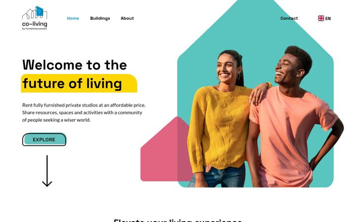 Screenshot of co-living.com