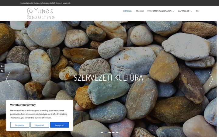 Screenshot του co-minds.hu