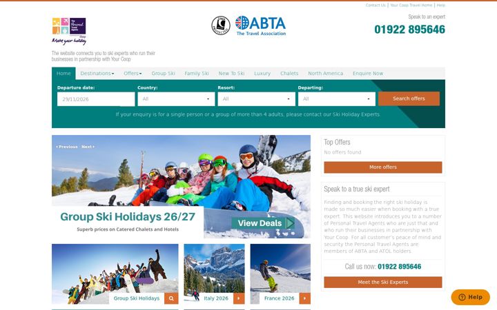 Screenshot of co-operativeski.co.uk