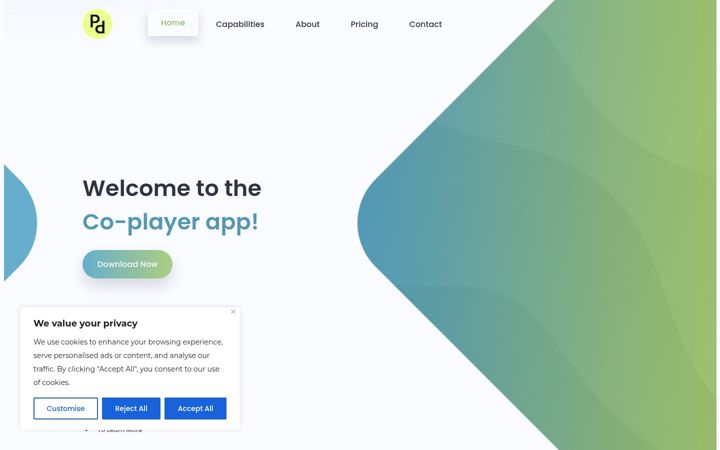 Екранна снимка на co-player.io
