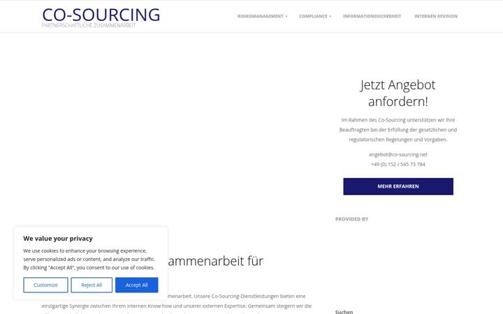 Screenshot di co-sourcing.net