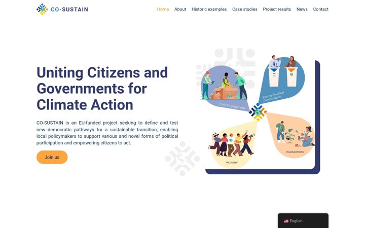 Screenshot of co-sustain.eu