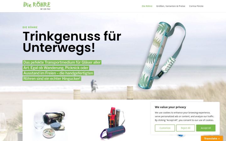 Screenshot of co-taj.de