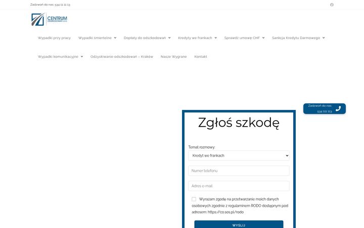 Screenshot of co.sos.pl