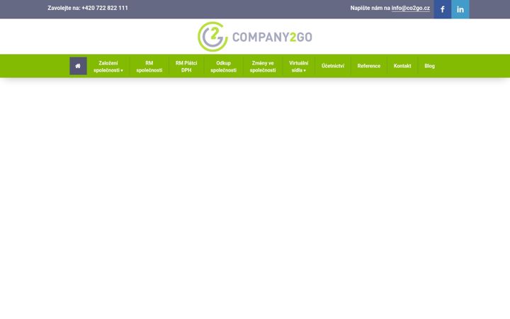 Screenshot του co2go.cz