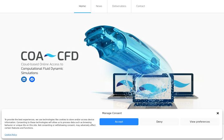 Screenshot of coa-cfd.com