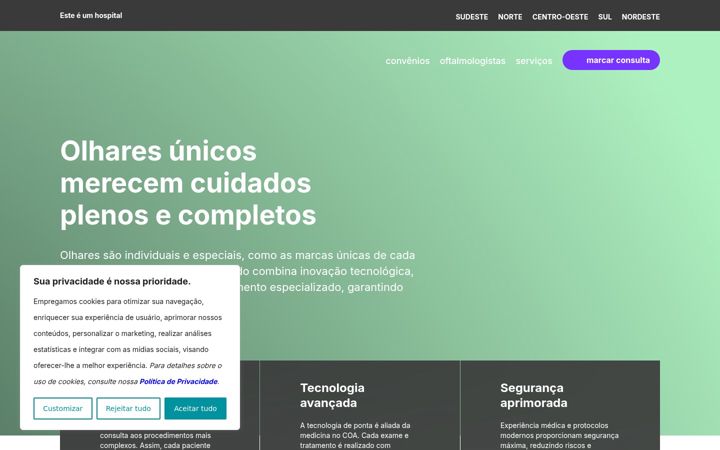 Posnetek zaslona coa.com.br