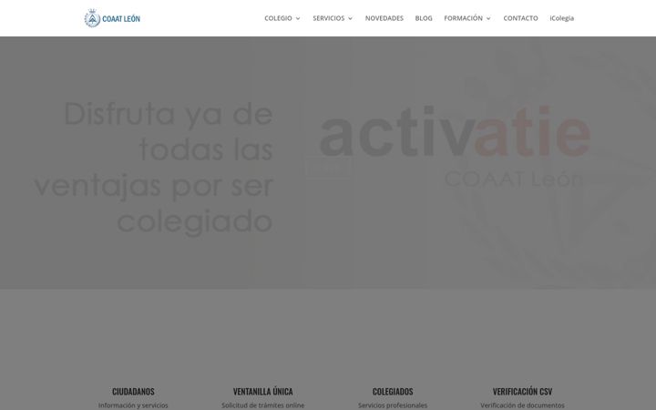 Screenshot of coaatleon.es