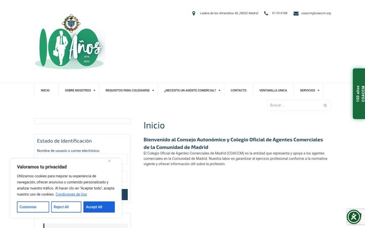Screenshot of coaccm.org