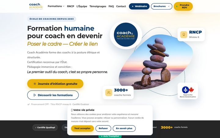Screenshot of coach-academie.fr