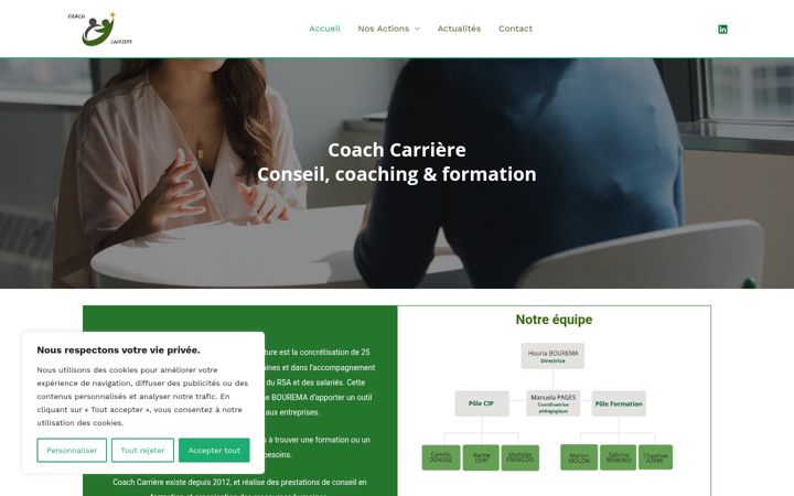 Screenshot of coach-carriere.fr