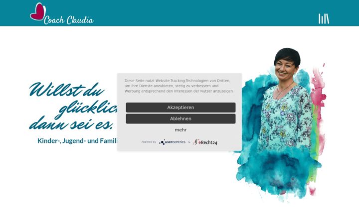 Screenshot of coach-claudia.de