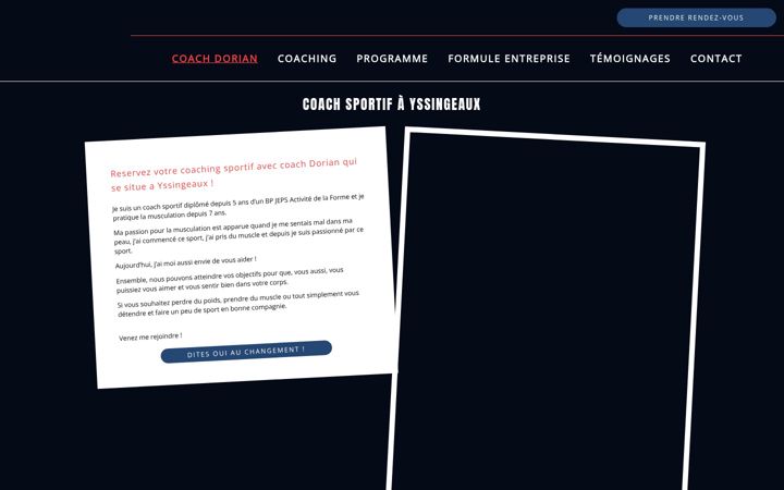 Screenshot of coach-dorian.fr