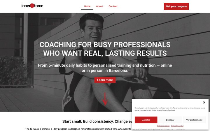 Screenshot of coach-dylan.com