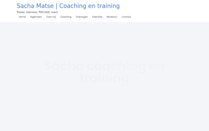 Kuvakaappaus sivustosta coach-en-trainer.nl