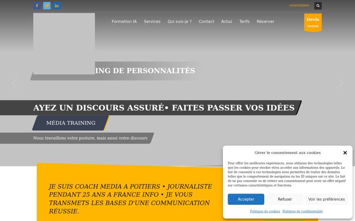Screenshot of coach-media-poitiers.fr