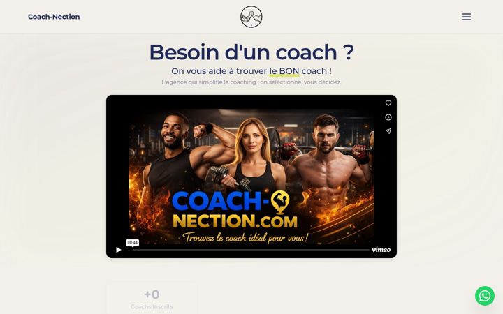 Screenshot of coach-nection.com