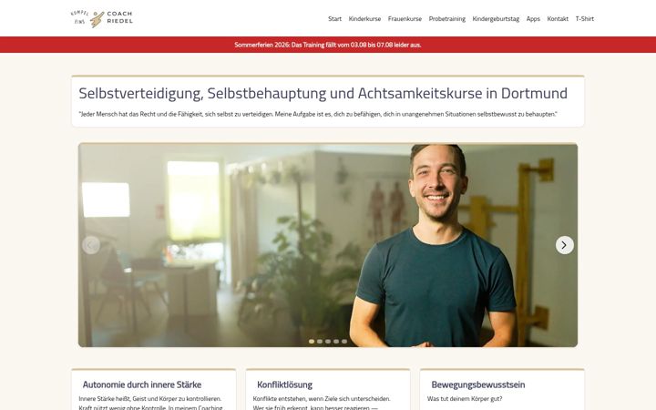 Screenshot of coach-riedel.de