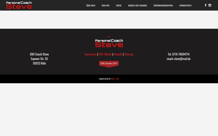 Screenshot of coach-steve.de