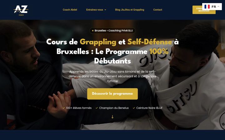 Screenshot of coachabdel.com