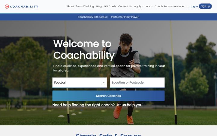 Screenshot of coachabilitygroup.com