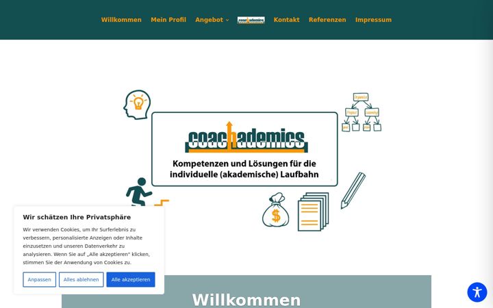 Screenshot of coachademics.de