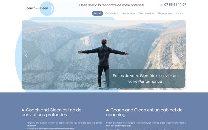 Screenshot of coachandcleen.net