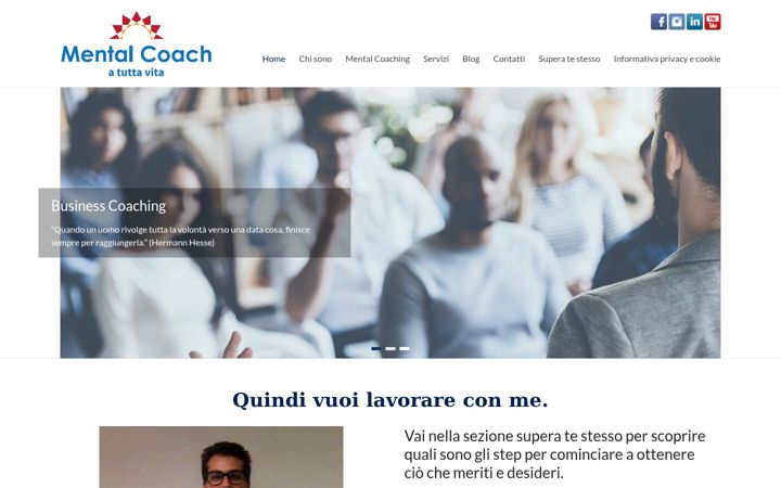 Screenshot of coachbanigabriele.it