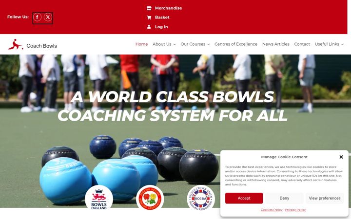 Screenshot of coachbowls.org