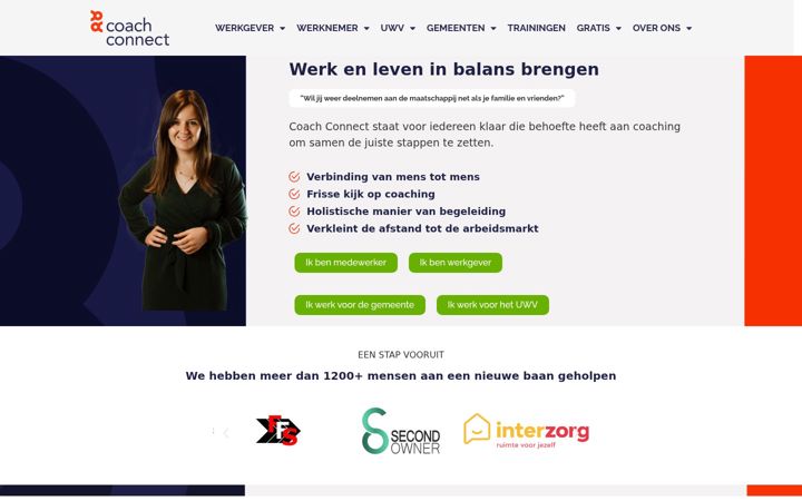 Screenshot of coachconnect.nu