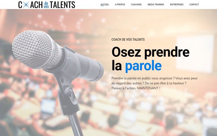 Screenshot of coachdevostalents.com